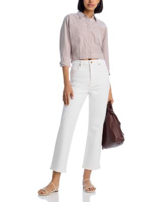 The Ruler High Rise Crop Jeans in Au Natural Clean