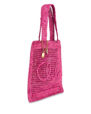 Summer Banana Raffia Tote