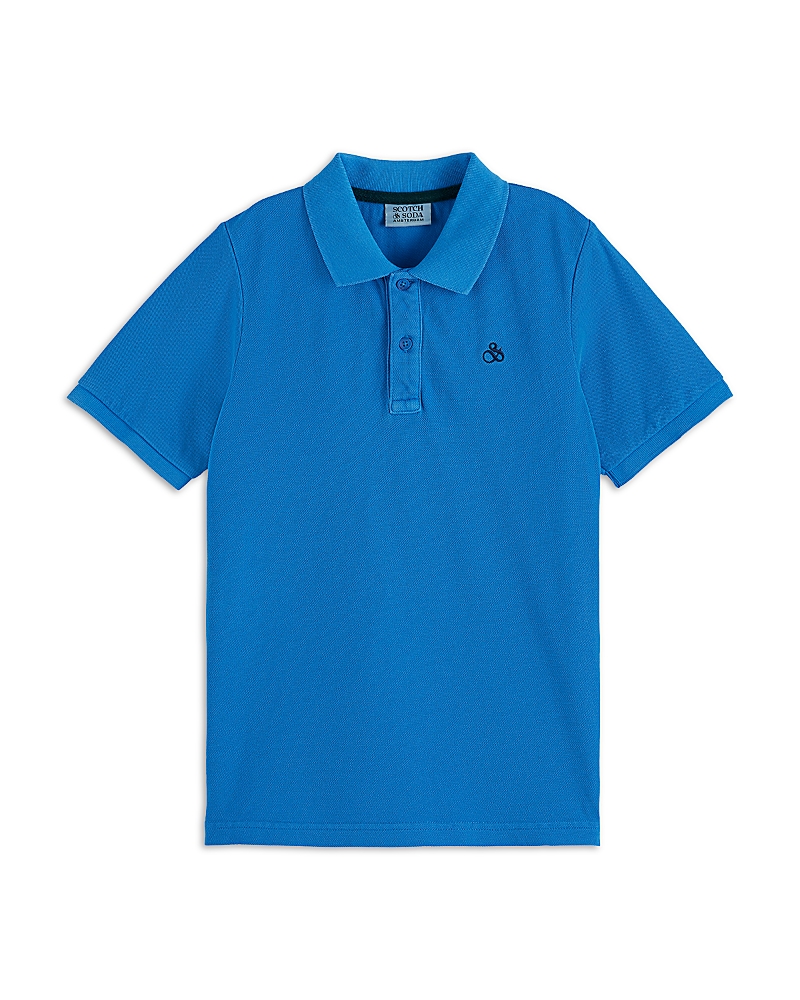 Scotch & Soda Boys' Garment Dyed Pique Polo - Little Kid, Big Kid