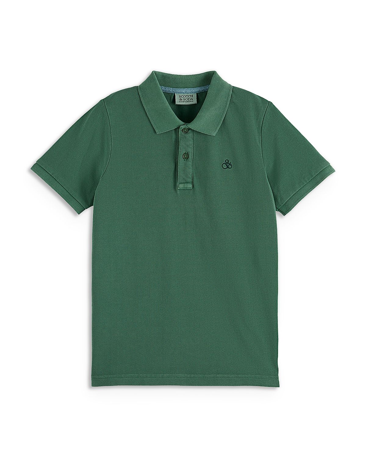 Scotch & Soda Boys' Garment Dyed Pique Polo - Little Kid, Big Kid