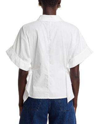 Bow Detail Short Sleeve Shirt