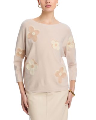 Floral Dolman Sleeve Sweater