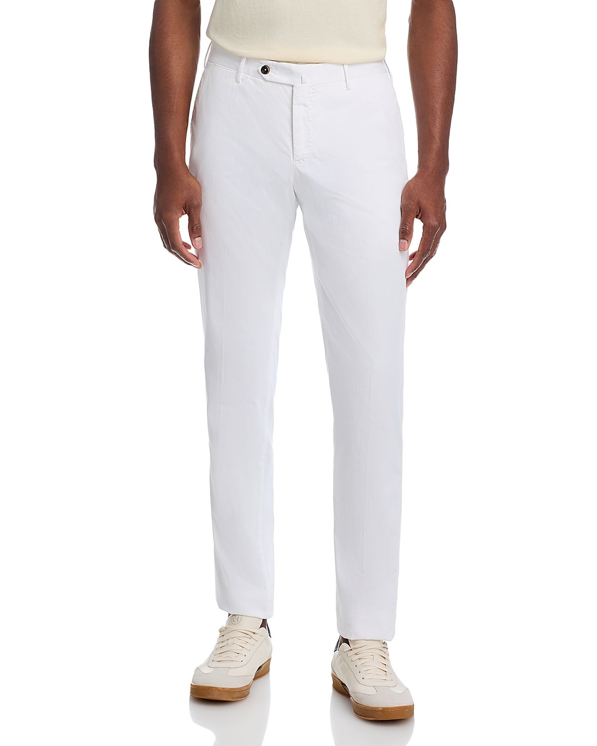 Pt Torino Garment-Dyed Silkochino Slim Fit Pants