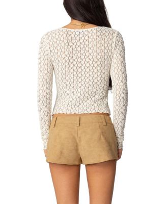 Laila Textured Lacey Top