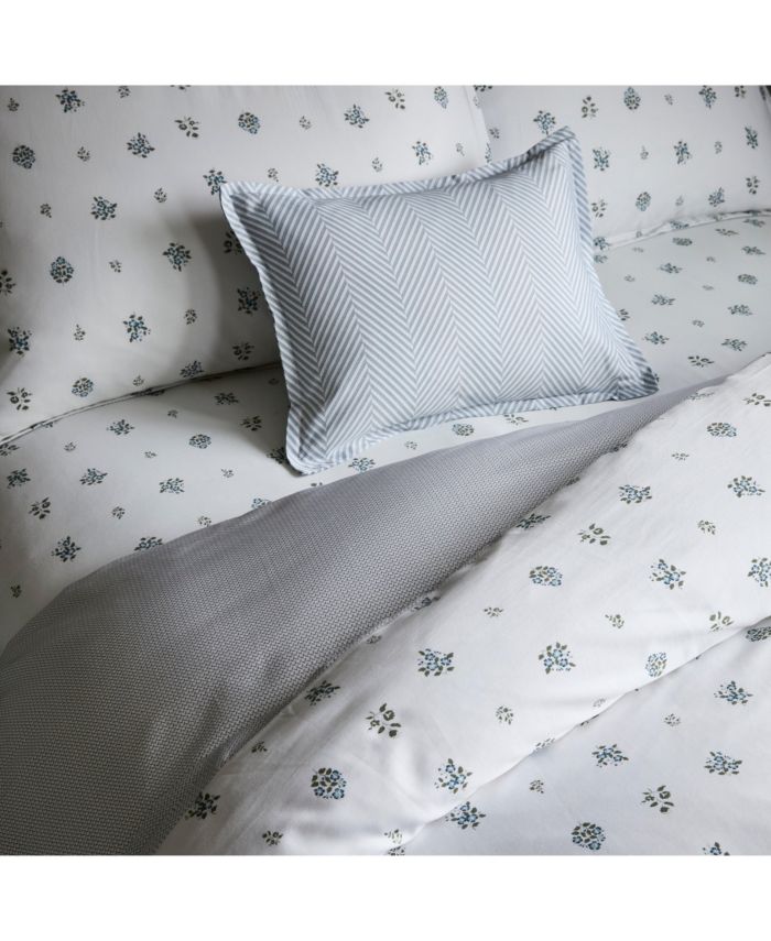 Feuille Bluer Linen 4 Piece Set, Full