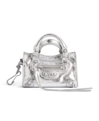 Balenciaga - Le City Micro Bag Charm Metallized