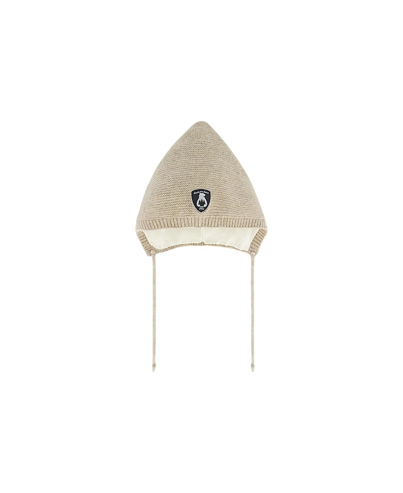 Deux Par Deux Unisex Pointed Knit Hat - Baby In Pine Bark