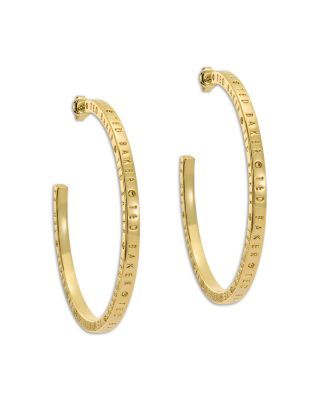 Ted Baker - Loa Logo Hoop Earrings
