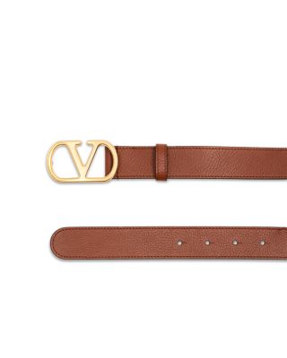 Men's VLogo Leather Belt