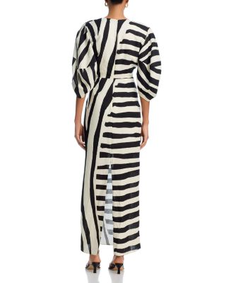 Gaia Striped Cut Out Maxi Dress