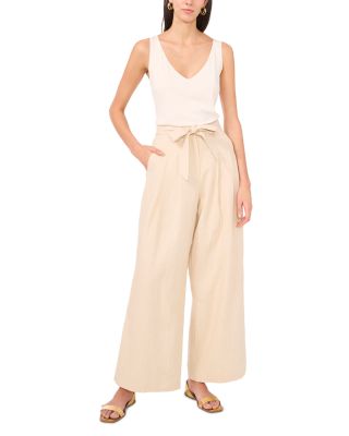 Wide Leg Tie Waist Pants