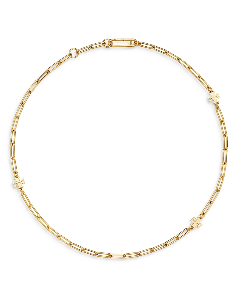 Tory Burch Good Luck Chain Necklace In Gold