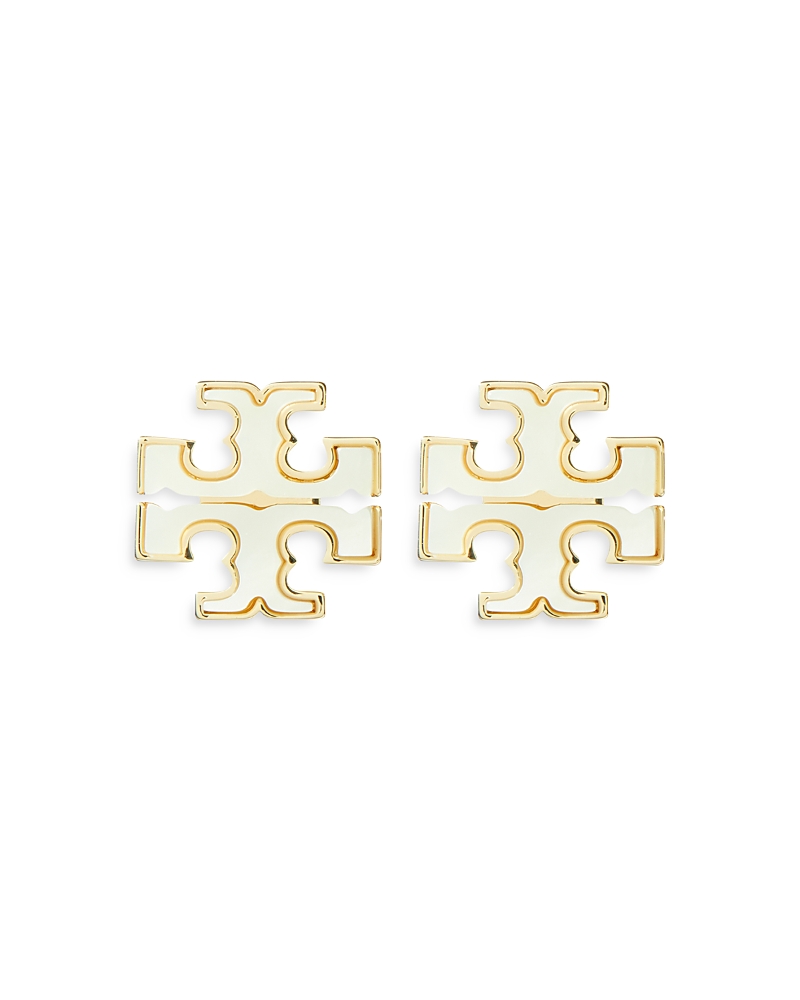 Tory Burch Kira Mother Of Pearl Stud Earring In Gold