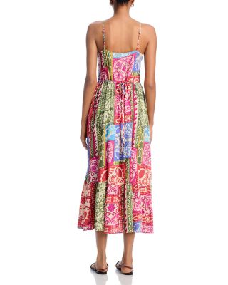 Wilcox Mixed Print Midi Dress -Exclusive