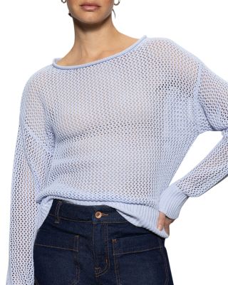 Cotton Open Knit Sweater