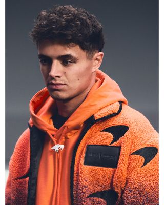 x McLaren Drift Speedmark Oversized Fit Embroidered Ombr&eacute; Fleece Jacket