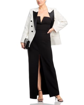 Strapless Crepe Gown - Exclusive