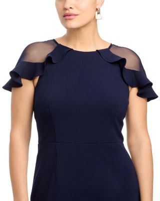 Ruffle Sleeve Cocktail Dress