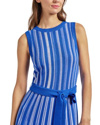 Rib Knit Striped Maxi Dress