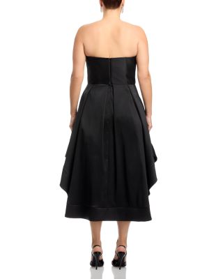 Mikado Strapless Midi Gown - Exclusive