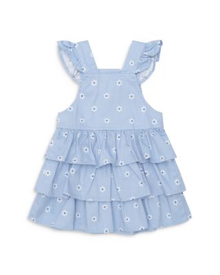 Girls' Ditsy Floral Chambray Tiered Overall Dress - Baby
