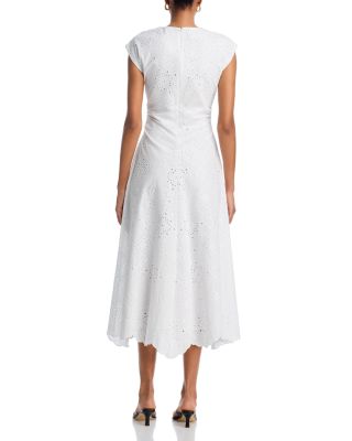 Aven Eyelet Midi Dress
