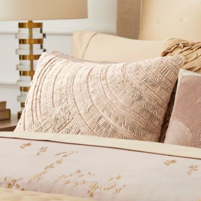 Foil Printed & Textured Decorative Pillow, 16" x 20"