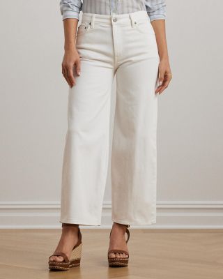 High Rise Wide Leg Cropped Jeans