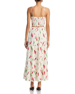 Chili Pepper Ruched Tank Top - Exclusive 