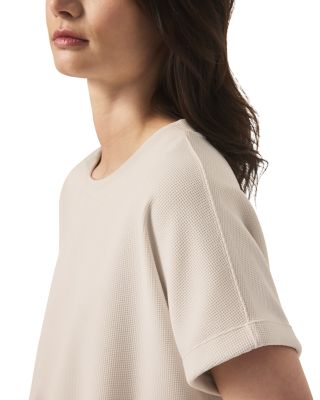 Waffle Knit Scuba Sweatshirt 