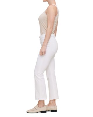 Petite Bridget Crop Instasculpt™ High Rise Bootcut Jeans in White
