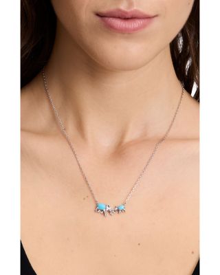 Mama Elephant Pendant Necklace, 16"-19"