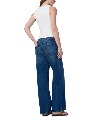 The Ryan Maternity Wide Leg Jeans in Pinnacle