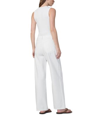 The Ryan Maternity Wide Leg Jeans in White