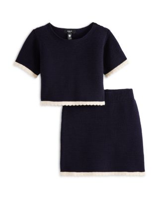 Girls' Cropped Ruffled Top, Big Kid - Exclusive