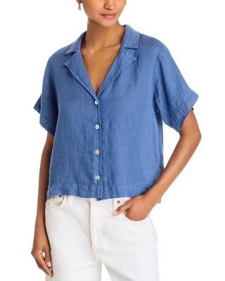 Bella Dahl - Linen Flowy Short Sleeve Shirt