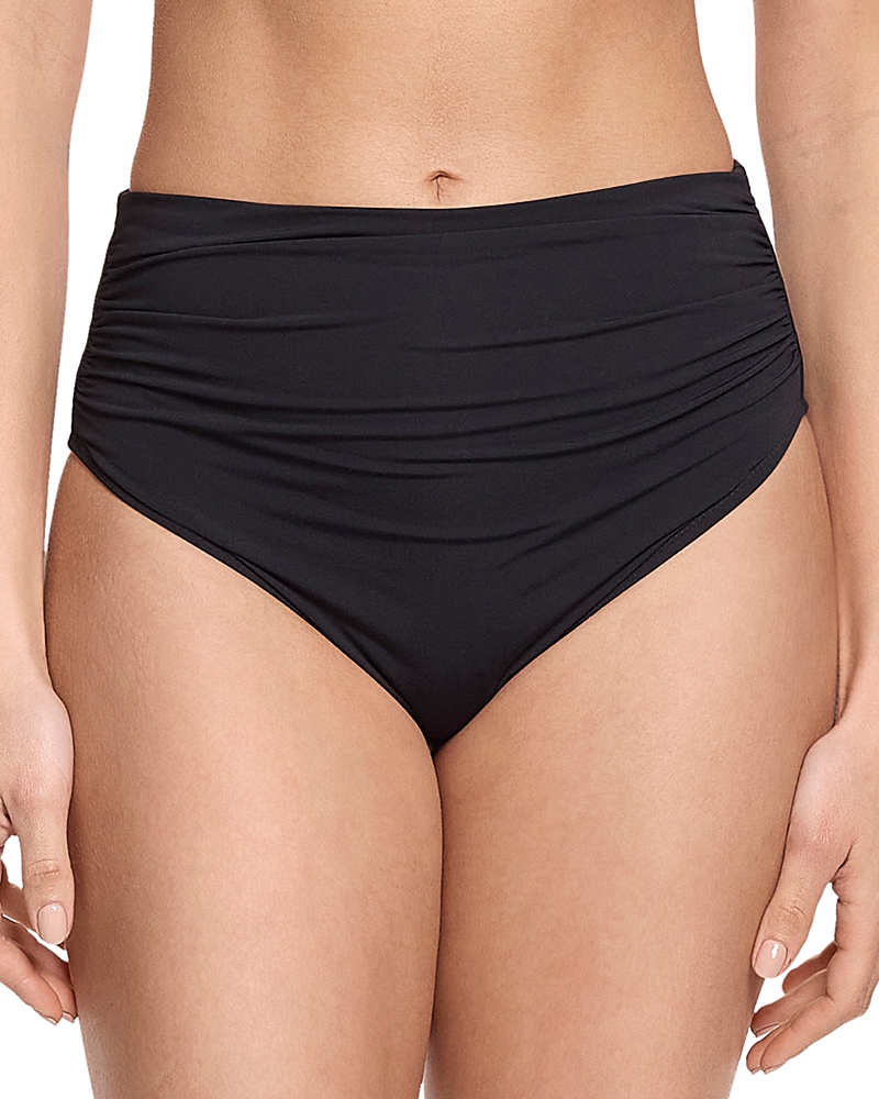 Hanky Panky High Rise Cheeky Swimsuit Bottom In Black
