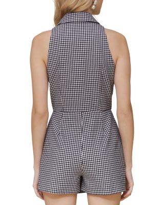 Sleeveless Blazer Romper