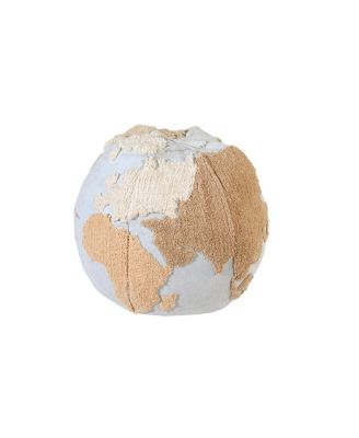 World Map Pouf - 1' 8" x 1' 8" x 1' 6 "