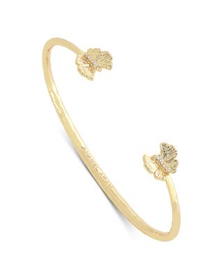 Pav&eacute; Butterfly Cuff Bracelet in 18K Gold Plated