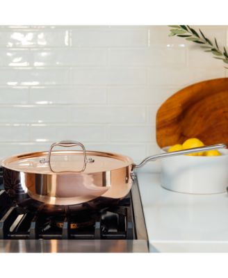 Copper 5.2 Qt. Saucier and Lid
