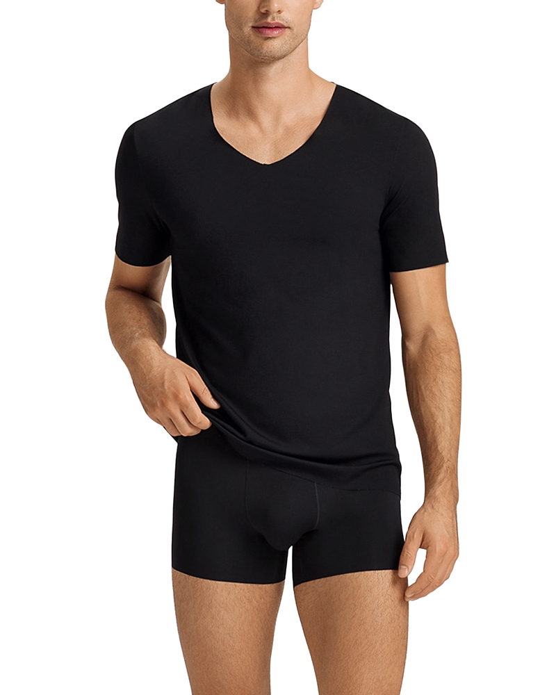 Hanro Clean Cut Tencel Boxer Brief In Black