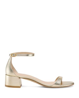 Women's Nudist Block Heel Sandals