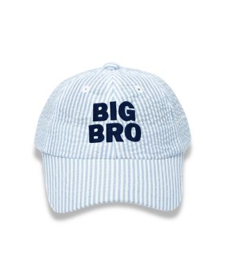 Bits & Bows - Boys' Seersucker Big Bro Baseball Hat - Baby, Little Kid