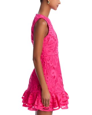 Lace Flounce Sleeveless Dress - Exclusive