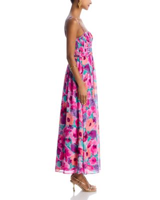 Floral Sleeveless Maxi Dress - Exclusive