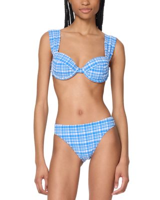 Check Underwire Bra Top