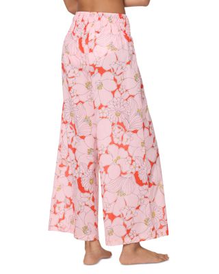 Floral Wide Leg Cover Up Pants