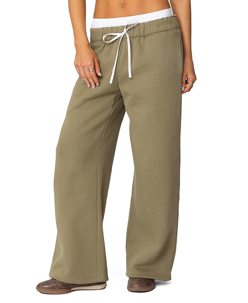 EDIKTED DRAWSTRING BOXER DETAIL SWEATPANTS