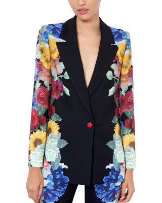 Alice and Olivia - Denny Slim Notch Collar Jacket